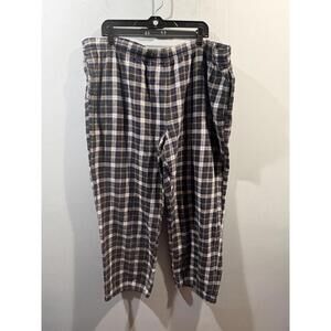 Mens LL Bean Plaid Sleepwear Pants Size XXL Reg